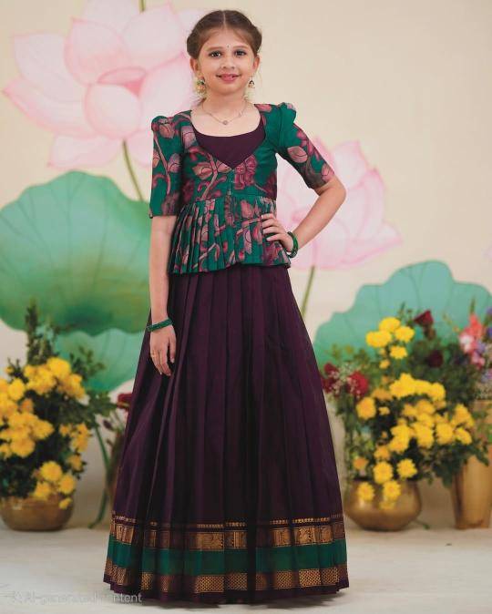 NEW LAUNCING GOWN cotton silk Buy kids wear in Ahmedabad wholesale market